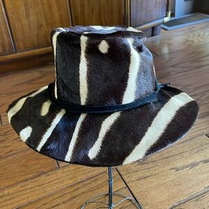 Vintage Zebra (calf skin) hat